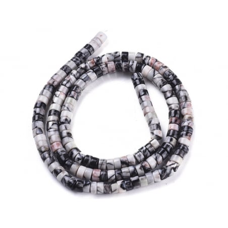 Acheter 100 perles heishi naturelles 4 mm - jaspe Netstone - 7,49 € en ligne sur La Petite Epicerie - Loisirs créatifs