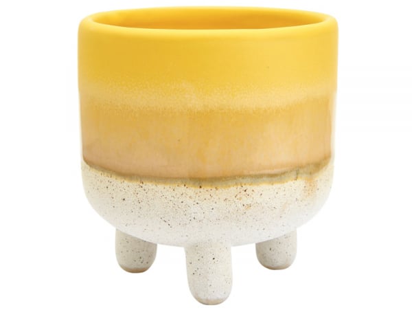 Acheter Pot pour plante à pieds - jaune 8,5 cm - 9,95 € en ligne sur La Petite Epicerie - Loisirs créatifs