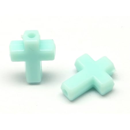 Acheter 50 perles en plastique - croix pastelles - 2,99 € en ligne sur La Petite Epicerie - Loisirs créatifs