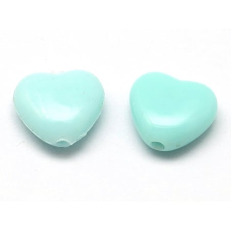 Acheter 50 perles en plastique - coeurs pastels - 11 mm - 3,49 € en ligne sur La Petite Epicerie - Loisirs créatifs