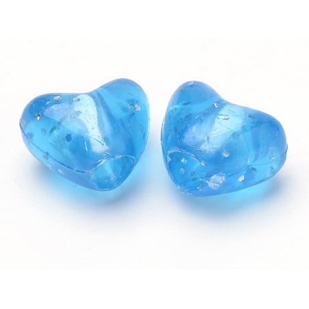 Acheter 50 perles en plastique- cœurs pailletés - multicolore - 2,49 € en ligne sur La Petite Epicerie - Loisirs créatifs