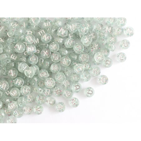 Acheter Lot de 200 perles rondes à paillettes - Lettres alphabet argentés - 4,49 € en ligne sur La Petite Epicerie - Loisirs ...