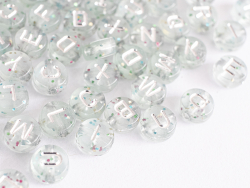 Acheter Lot de 200 perles rondes à paillettes - Lettres alphabet argentés - 4,49 € en ligne sur La Petite Epicerie - Loisirs ...