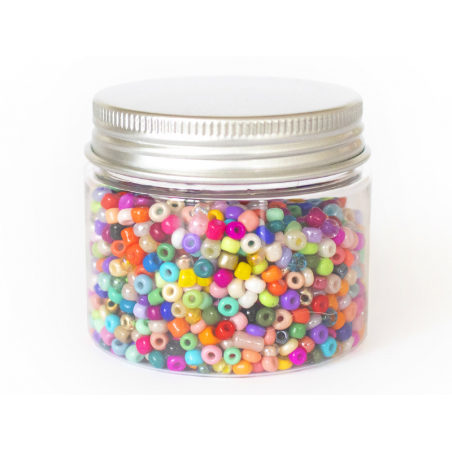 Acheter Pot de 60 grammes de perles de rocailles 3mm - multicolores - 3,99 € en ligne sur La Petite Epicerie - Loisirs créatifs