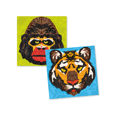 Acheter Mosaïques - coffret de collage - tigre et gorille - 10,89 € en ligne sur La Petite Epicerie - Loisirs créatifs