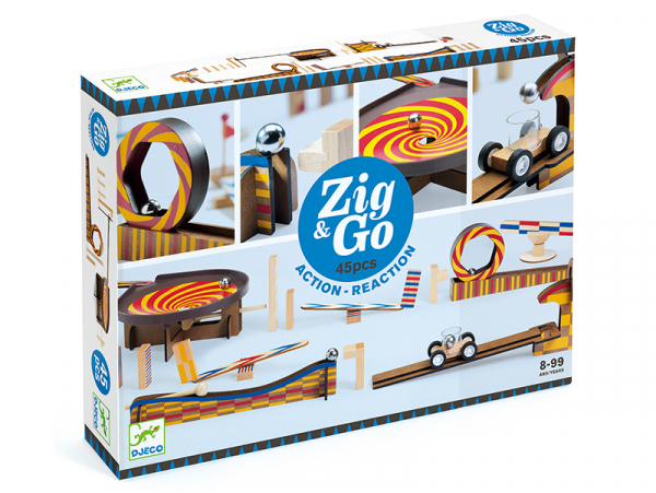 Acheter Jeu de réaction en chaîne - Zig & Go - Wroom - 45 pcs - 63,79 € en ligne sur La Petite Epicerie - Loisirs créatifs