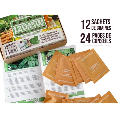 Acheter Coffret 12 sachets Plantes bien-être - 14,99 € en ligne sur La Petite Epicerie - Loisirs créatifs