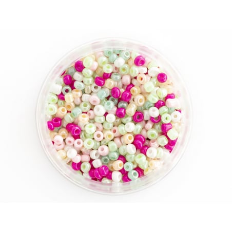 Acheter Pot de 60 grammes de perles de rocailles 3mm - nuances printanières - 3,99 € en ligne sur La Petite Epicerie - Loisir...
