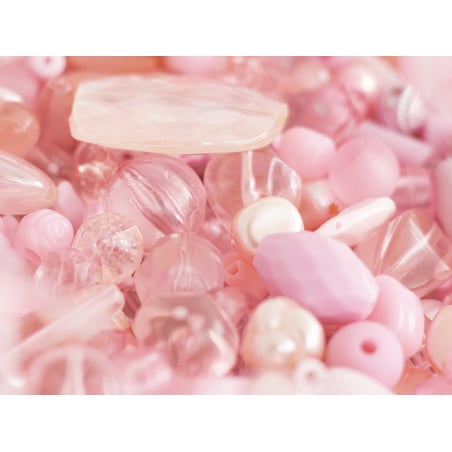 Acheter Pot de perles en plastique - nuances de rose - 4,49 € en ligne sur La Petite Epicerie - Loisirs créatifs