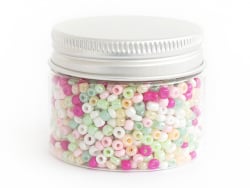 Acheter Pot de 60 grammes de perles de rocailles 3mm - nuances printanières - 3,99 € en ligne sur La Petite Epicerie - Loisir...