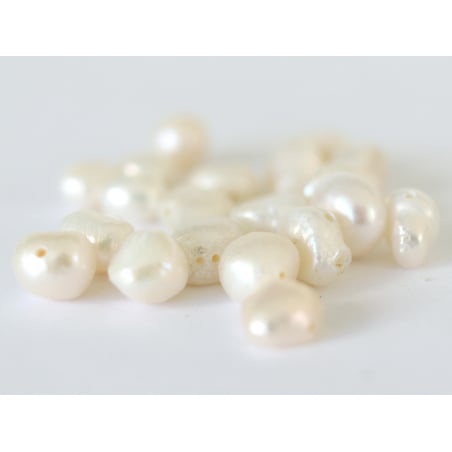 Acheter 20 perles de culture - forme irrégulière - 8/9 mm - 3,49 € en ligne sur La Petite Epicerie - Loisirs créatifs