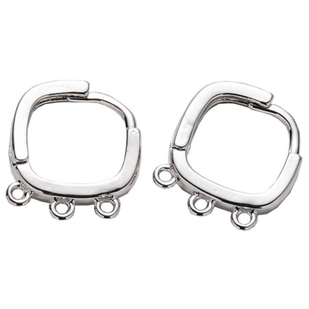 Acheter Paire de boucles d'oreilles huggies - 3 anneaux - flash platine - 4,99 € en ligne sur La Petite Epicerie - Loisirs cr...