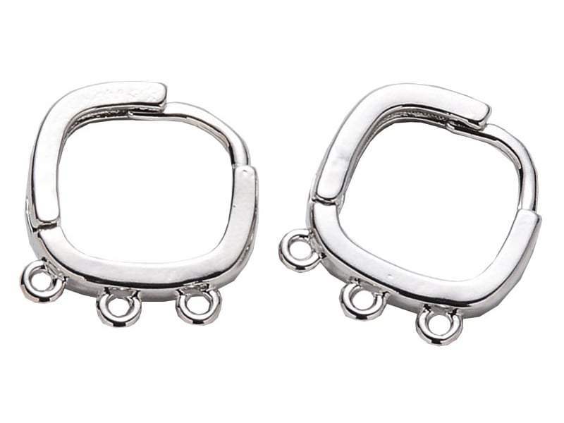 Acheter Paire de boucles d'oreilles huggies - 3 anneaux - flash platine - 4,99 € en ligne sur La Petite Epicerie - Loisirs cr...
