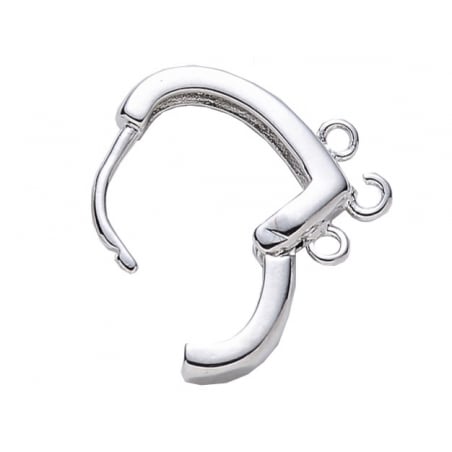 Acheter Paire de boucles d'oreilles huggies - forme goutte 3 anneaux - flash platine - 4,89 € en ligne sur La Petite Epicerie...