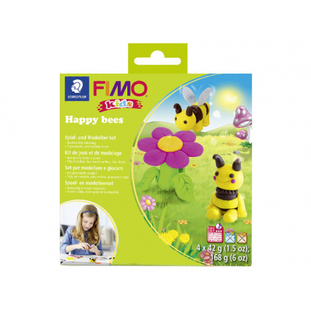 Acheter Kit de modelage et jeux - Happy bees - Fimo Kids - 10,99 € en ligne sur La Petite Epicerie - Loisirs créatifs