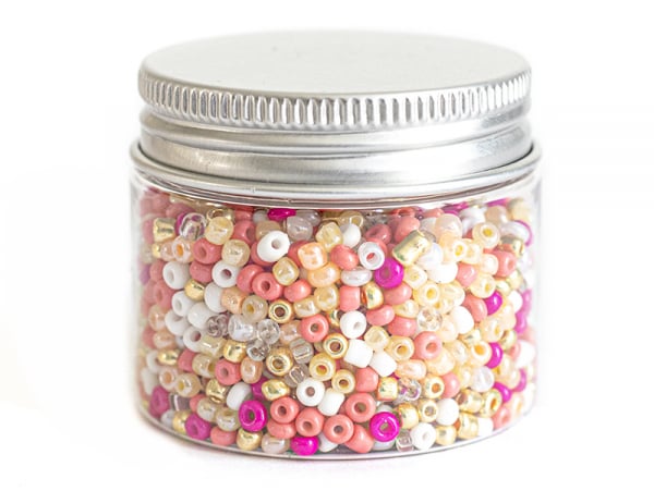 Acheter Pot de 60 grammes de perles de rocailles 3mm - nuances orangées - 3,99 € en ligne sur La Petite Epicerie - Loisirs cr...