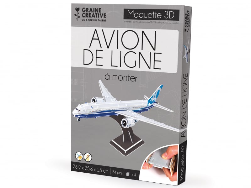Acheter Puzzle maquette - Avion de ligne - 5,89 € en ligne sur La Petite Epicerie - Loisirs créatifs