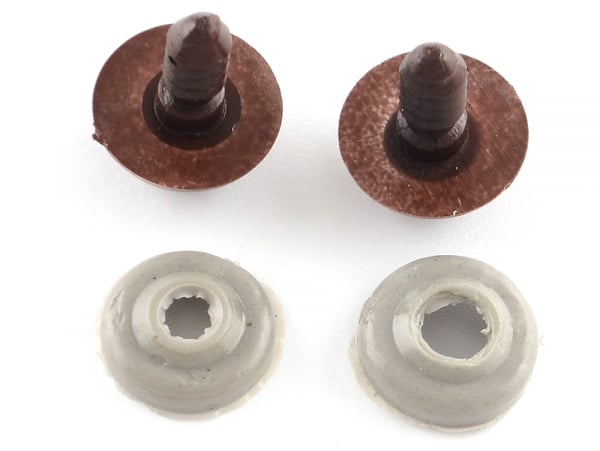 Fabrication de doudous - 10 paires d'yeux de sécurité à clipser pour  peluches ou amigurumi - 8 mm