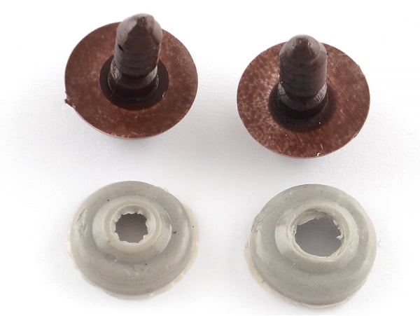 Fabrication de doudous - Boite de 50 paires d'yeux de sécurité à clipser  pour peluches ou amigurumi - 10 mm