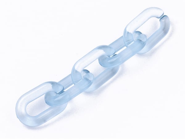 Acheter 50 maillons en plastique 15 x 9 mm - à connecter pour création de chaîne - bleu transparent - 1,29 € en ligne sur La ...