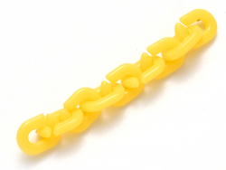 Acheter 50 mini maillons en plastique 9 x 6 mm - à connecter pour création de chaîne - jaune vif - 1,99 € en ligne sur La Pet...