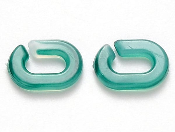 Acheter 50 mini maillons en plastique 9 x 6 mm - à connecter pour création de chaîne - vert marbré - 1,99 € en ligne sur La P...