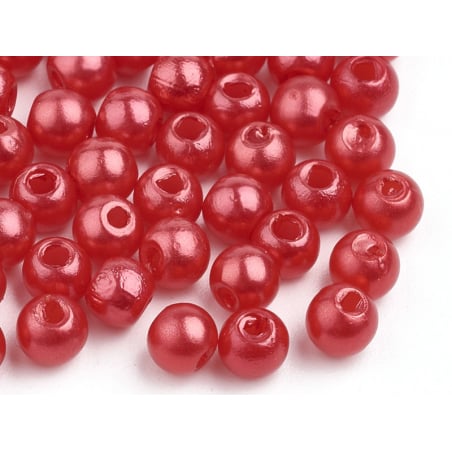 Acheter 100 perles en plastique rondes imitation perles de culture - 6 mm - multicolore - 2,49 € en ligne sur La Petite Epice...