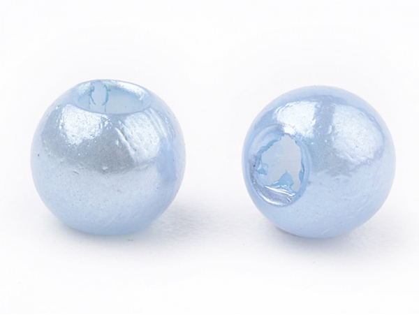 Acheter 100 perles en plastique rondes imitation perles de culture - 6 mm - bleu pâle - 1,99 € en ligne sur La Petite Epiceri...