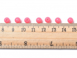 Acheter 100 perles en plastique rondes 6 mm - rose fluo - 1,49 € en ligne sur La Petite Epicerie - Loisirs créatifs