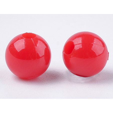 Acheter 100 perles en plastique rondes 6 mm - rouge - 0,79 € en ligne sur La Petite Epicerie - Loisirs créatifs
