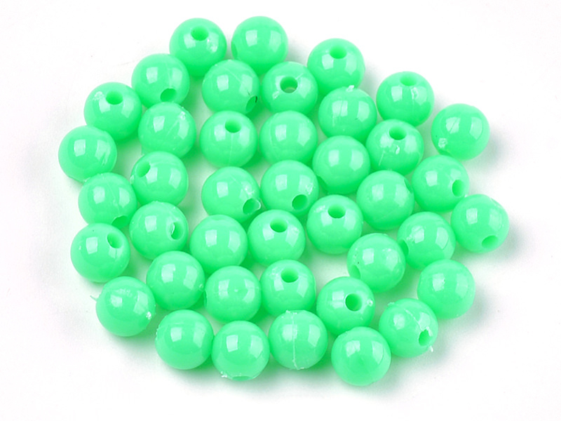 Acheter 100 perles en plastique rondes 6 mm - vert - 0,79 € en ligne sur La Petite Epicerie - Loisirs créatifs