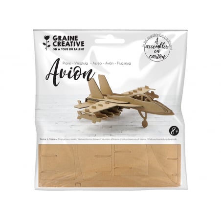 Acheter Maquette carton - Avion 16,5 x 17,5 x 6 cm - 2,89 € en ligne sur La Petite Epicerie - Loisirs créatifs