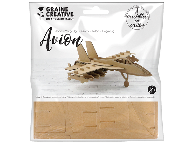 Acheter Maquette carton - Avion 16,5 x 17,5 x 6 cm - 2,89 € en ligne sur La Petite Epicerie - Loisirs créatifs