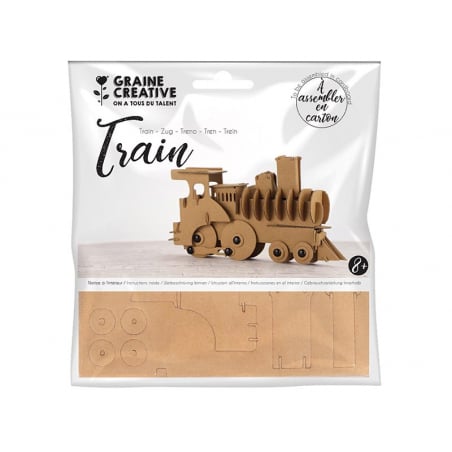 Acheter Maquette en carton - Train 19 x 4 x 11 cm - 2,29 € en ligne sur La Petite Epicerie - Loisirs créatifs