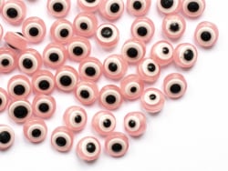 Acheter 50 perles en plastiques - œil porte bonheur - rose - 8mm - 3,89 € en ligne sur La Petite Epicerie - Loisirs créatifs