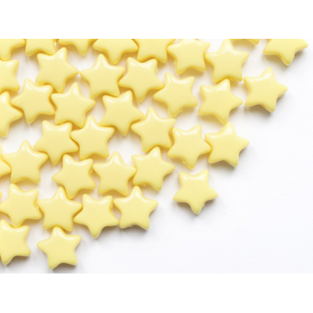 Acheter 50 perles en plastique - étoile 15 mm - jaune pastel - 4,49 € en ligne sur La Petite Epicerie - Loisirs créatifs