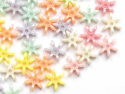 Acheter 50 perles en plastique - forme anis étoilé - pastelles - 0,99 € en ligne sur La Petite Epicerie - Loisirs créatifs