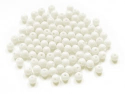 Acheter 100 perles en plastique rondes 6 mm - blanc - 0,79 € en ligne sur La Petite Epicerie - Loisirs créatifs