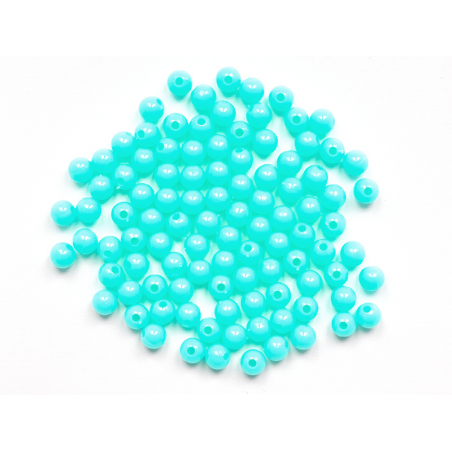 Acheter 100 perles en plastique rondes 6 mm - bleu fluo - 1,49 € en ligne sur La Petite Epicerie - Loisirs créatifs