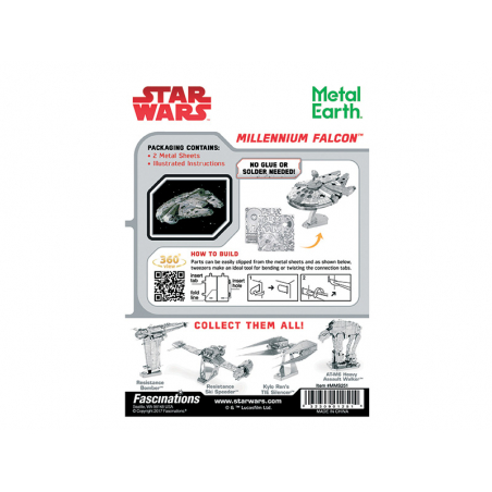Acheter Maquette 3D Star Wars - Millennium Falcon en métal - 18,99 € en ligne sur La Petite Epicerie - Loisirs créatifs