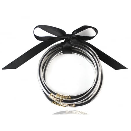 Acheter Bracelet jonc bouddhiste fantaisie - noir - paillettes fines - 1,99 € en ligne sur La Petite Epicerie - Loisirs créatifs
