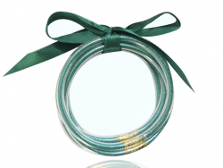 Acheter Bracelet jonc bouddhiste fantaisie - bleu / vert emeraude - paillettes fines - 1,99 € en ligne sur La Petite Epicerie...