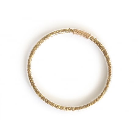 Acheter Bracelet jonc bouddhiste fantaisie - doré - perles de rocailles - 1,99 € en ligne sur La Petite Epicerie - Loisirs cr...