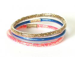 Acheter Bracelet jonc bouddhiste fantaisie - doré - perles de rocailles - 1,99 € en ligne sur La Petite Epicerie - Loisirs cr...