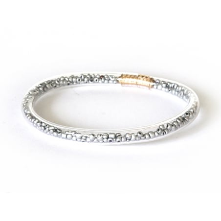 Acheter Bracelet jonc bouddhiste fantaisie - argenté - perles de rocailles - 1,99 € en ligne sur La Petite Epicerie - Loisirs...