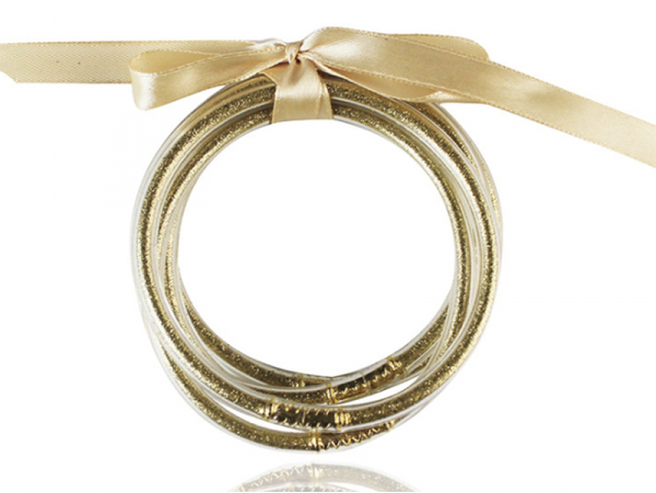 Acheter Bracelet jonc bouddhiste fantaisie - doré champagne - paillettes fines - 1,99 € en ligne sur La Petite Epicerie - Loi...