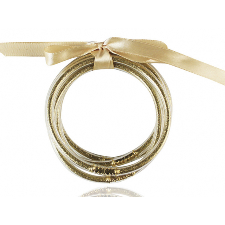 Acheter Bracelet jonc bouddhiste fantaisie - doré champagne - paillettes fines - 1,99 € en ligne sur La Petite Epicerie - Loi...