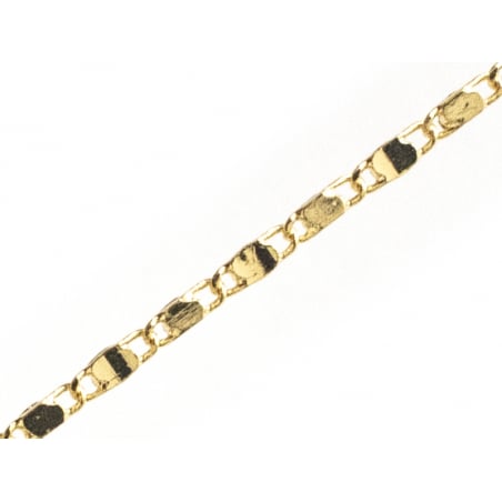 Acheter Chaine lien rectangle - laiton doré à l'or fin 18K - qualité premium - 3,29 € en ligne sur La Petite Epicerie - Loisi...
