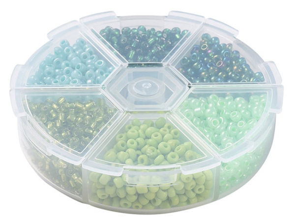 Acheter Boite de 60 grammes de perles de rocailles 3mm - Mix vert - 5,99 € en ligne sur La Petite Epicerie - Loisirs créatifs