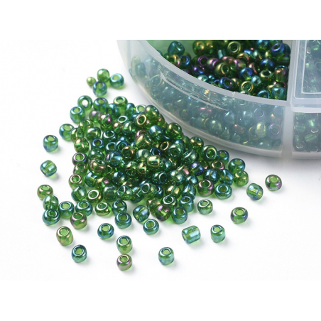 Acheter Boite de 60 grammes de perles de rocailles 3mm - Mix vert - 5,99 € en ligne sur La Petite Epicerie - Loisirs créatifs